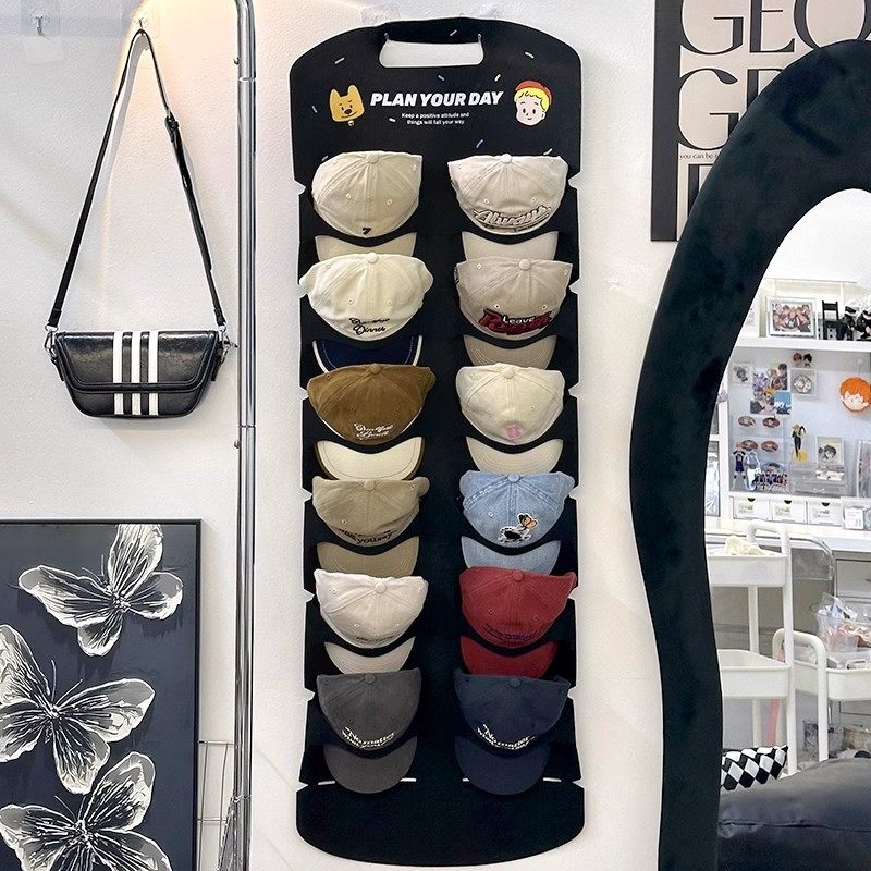 帽子收纳架家用墙面多功能帽架墙上免打孔鸭舌帽棒球帽整理置物架,淘宝优惠券,粉丝福利购,淘宝优惠卷