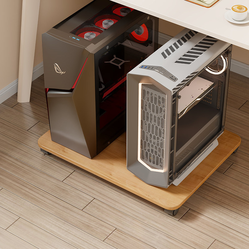 电脑桌下主机箱托架家用台式电脑主机带轮置物架子可移动增高支架,淘宝优惠券,粉丝福利购,淘宝优惠卷