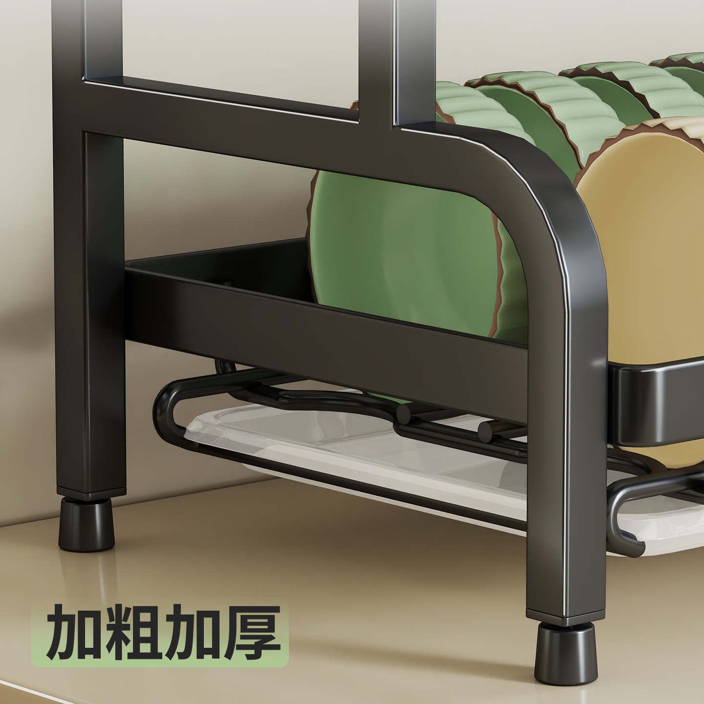 厨房碗碟收纳架碗架沥水架家用多功能碗盘筷子勺子刀叉漏勺收纳盒 - 图0