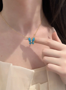 姿茉钛钢十字链女不褪色项链