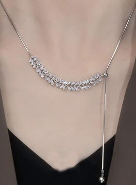 日韩混合镶嵌女项链锁骨链不褪色