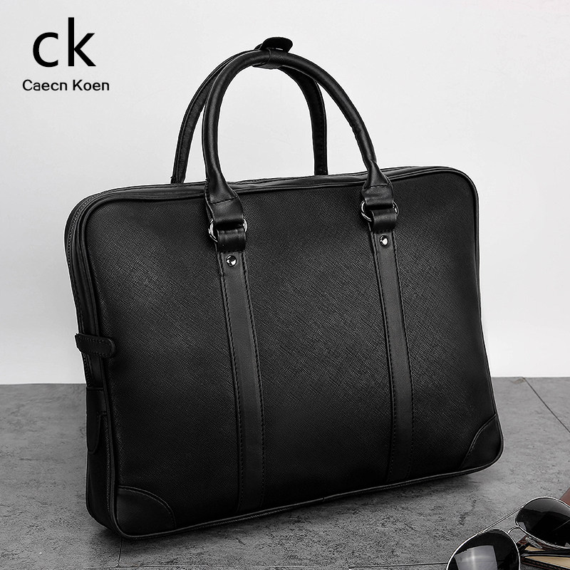 手提包男真皮公文包商务男士包包 琉璃苣箱包男士包袋