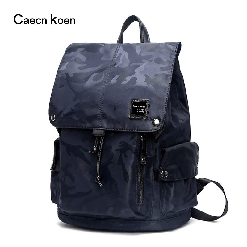 ck男迷彩时尚潮流男青年轻便电脑包 琉璃苣箱包双肩背包