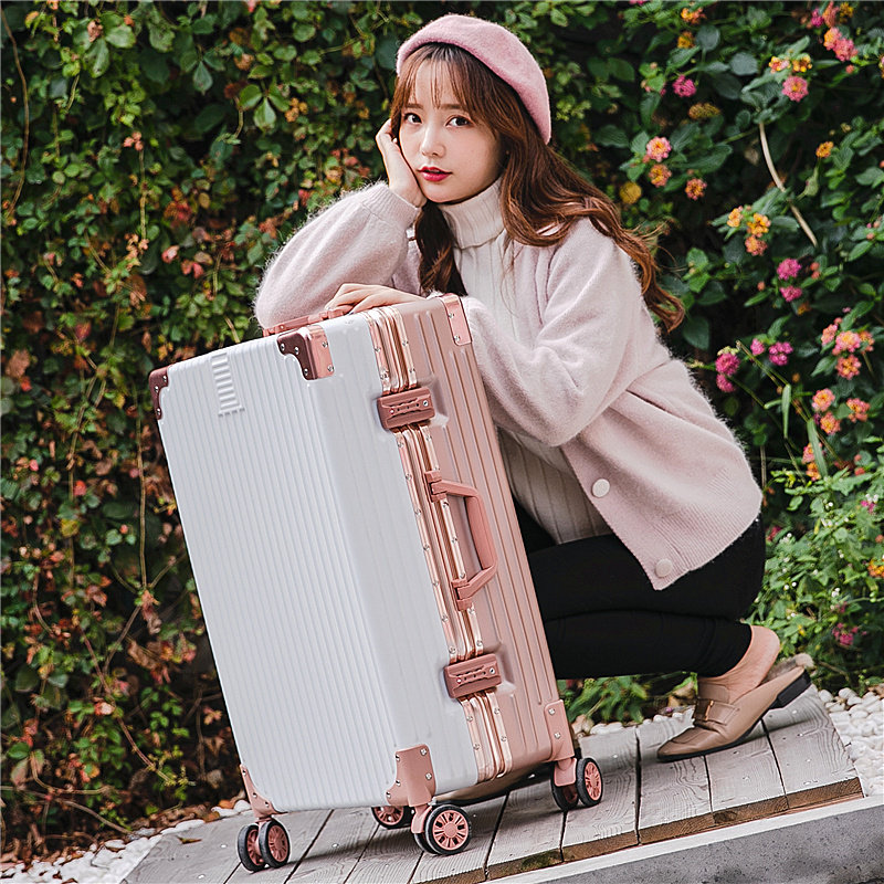 万向轮20寸小型女ins网红男拉杆箱 鲍斯哒旅行箱