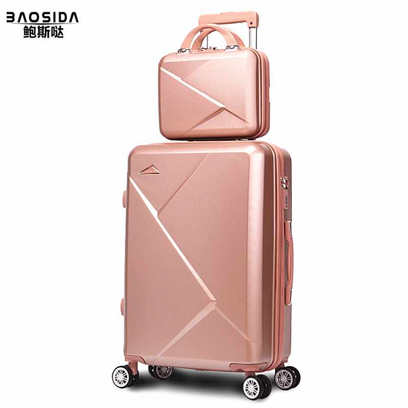 网红ins女20小型万向轮韩版拉杆箱 鲍斯哒旅行箱