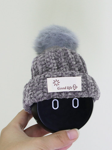 蔚来汽车nomi帽子可爱汽车用品手工毛绒创意车载配件装饰帽子头饰 - 图2