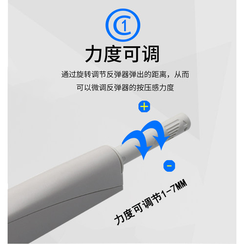 暗装反弹器按压式开关抽屉隐形橱柜衣柜门回弹力自弹按弹器免拉手 - 图0