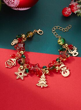 Fashion Santa Claus Snowman Chistmas e Pendant Bacelet Fo