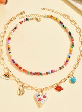 Bohemian Multilaye Handmade Beads Chain Fashion Necklaces