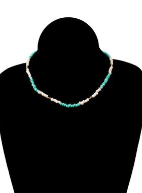 2025 Bohemia Style Beaded Necklace Multicolo Chokes Cham