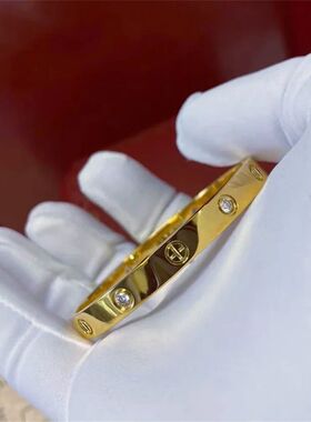 New Design Gold Color Zircon And Cross Nut Nail Bracelet