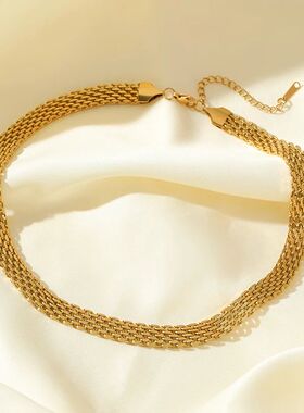 GANEMLY 316l Stainless Steel Minimalist Chain Necklace