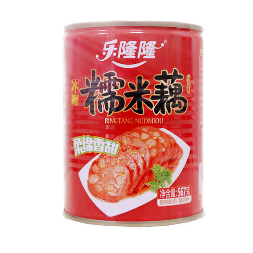 乐隆隆糯米藕567g*4罐即食冰糖蜜汁莲藕熟食甜糖藕莲藕片零食包邮 - 图3