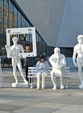 玻璃钢北欧人物大卫维纳斯雕塑