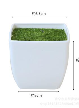 客厅仿真花插花容器塑料长方形