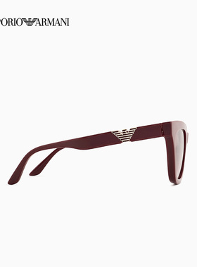阿玛尼女士猫眼粗框复古太阳眼镜