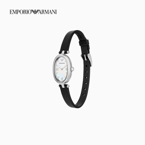 【礼物】EMPORIO ARMANI/阿玛尼夏季新款女士椭圆形皮带石英腕表 - 图0