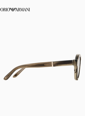 阿玛尼男士不规则形撞色太阳眼镜