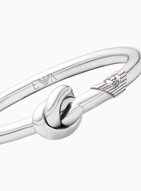 阿玛尼女士立体绳结经典鹰标戒指