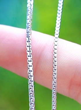 韩版时尚风长款盒子链