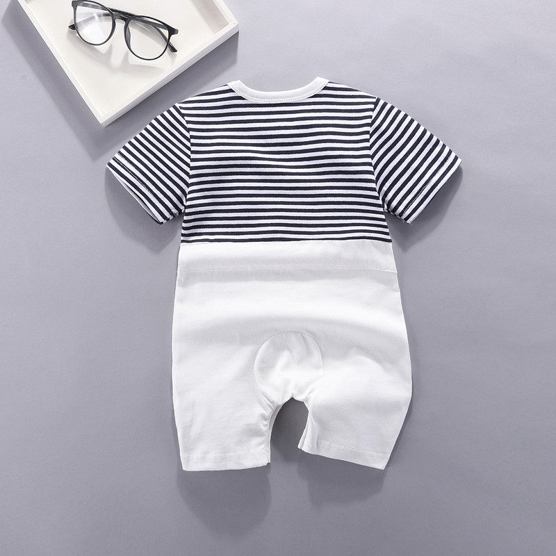 夏季6女韩版短袖3个月满月外出服 oeu服饰连身衣/爬服/哈衣