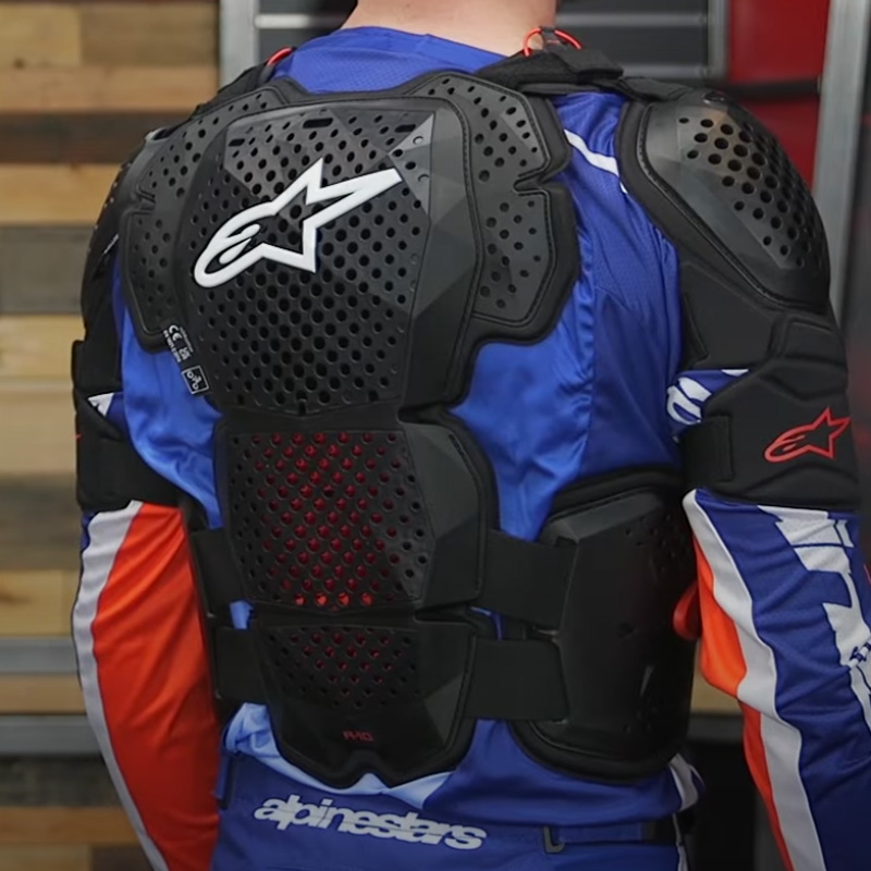 ALPINESTARS护甲a星a10越野盔甲摩托车骑行胸甲防摔全甲骑行装备-图3