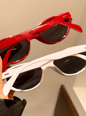 韩版猫眼复古安可拉红色墨镜女2026新款高级感近视防紫外线太阳镜