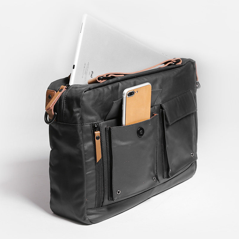 男商务包休闲简约复古单肩手提包 新番祖天喆男士包袋