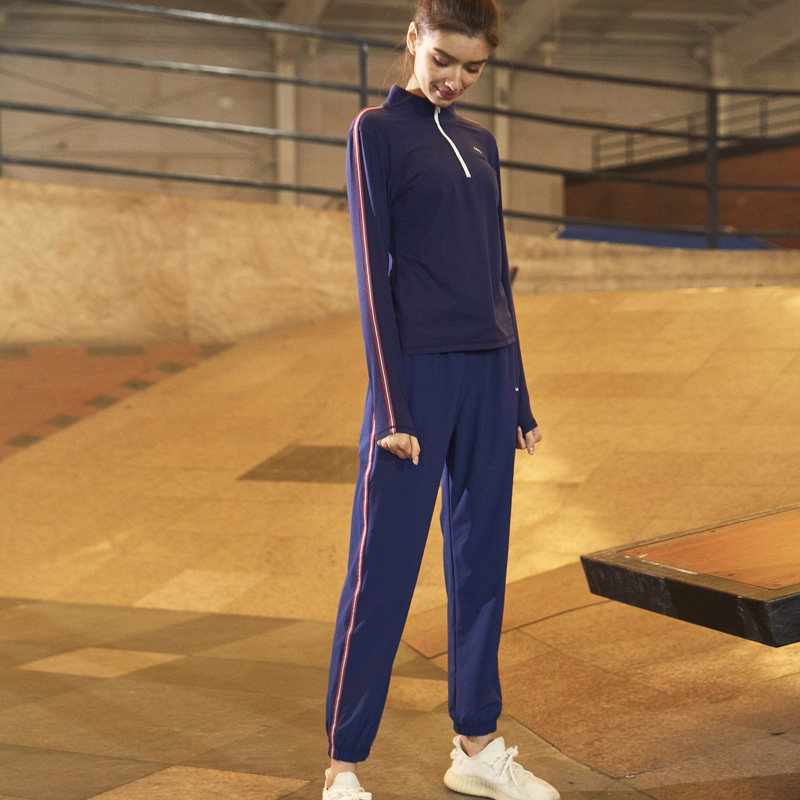 GYMNA春季健身休闲两件套跑步训练服新品运动套装女拉链卫衣长裤,淘宝优惠券,粉丝福利购,淘宝优惠卷