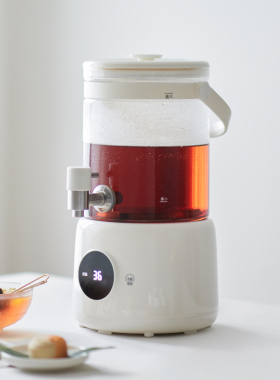 olayks立时玻璃养生壶家用新款煮茶器烧水壶花茶桶