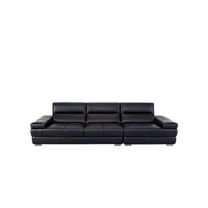 LB联邦家私现代简约风客厅沙发直排真皮沙发[MS2052沙发]