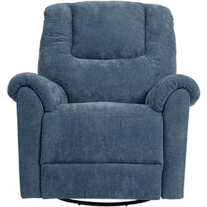 顾家家居A125现代风格布艺沙发单椅可躺可转可摇加厚靠背布单椅