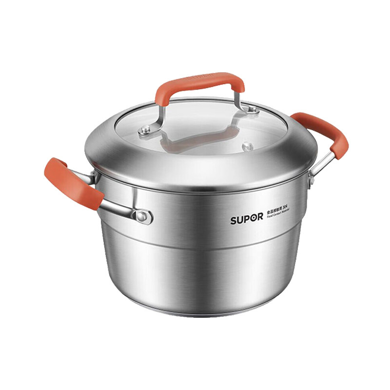 苏泊尔(SUPOR)304不锈钢汤蒸锅汤加深磁炉通用汤锅带蒸片ST20CC1,淘宝优惠券,粉丝福利购,淘宝优惠卷