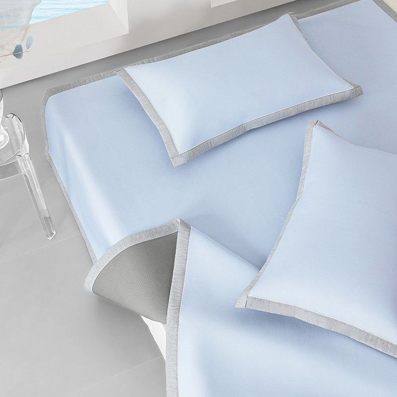 梦洁家纺冰丝凉席夏季凉感空调席子套件宿舍单双人床上用品,淘宝优惠券,粉丝福利购,淘宝优惠卷