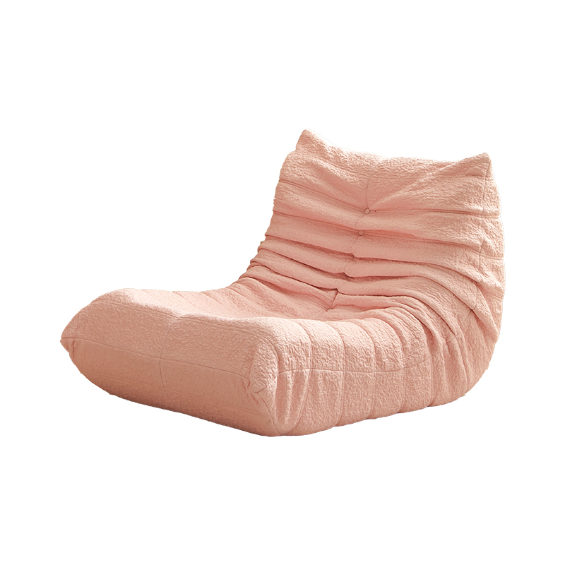 梦百合懒人沙发毛毛虫可睡可躺休闲奶油风单人网红休闲沙发躺椅 - 图0