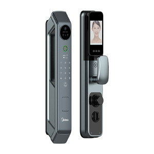 美的智能锁可视猫眼摄像头指纹锁防盗门家用密码锁电子锁MMS-A1