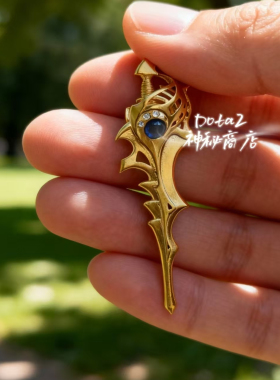 dota2周边足金999圣剑定制金饰品-天梯-刀塔2-dota2神秘商店