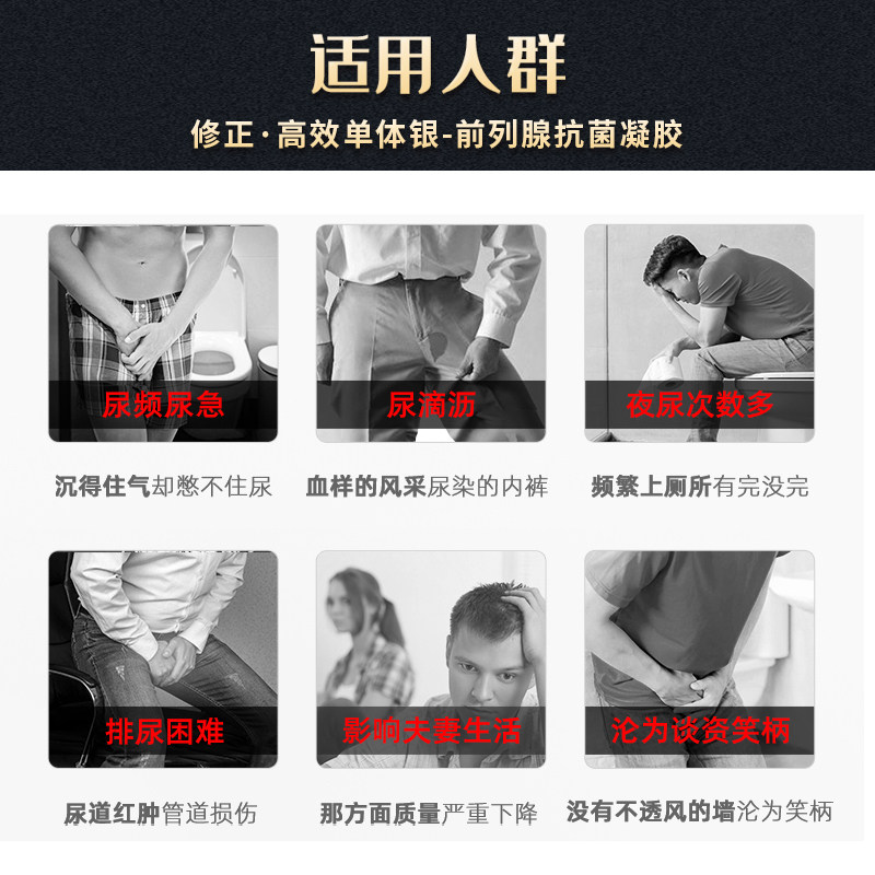单体银前列腺炎抗菌尿频前列腺凝胶 冰冰医疗器械保健理疗