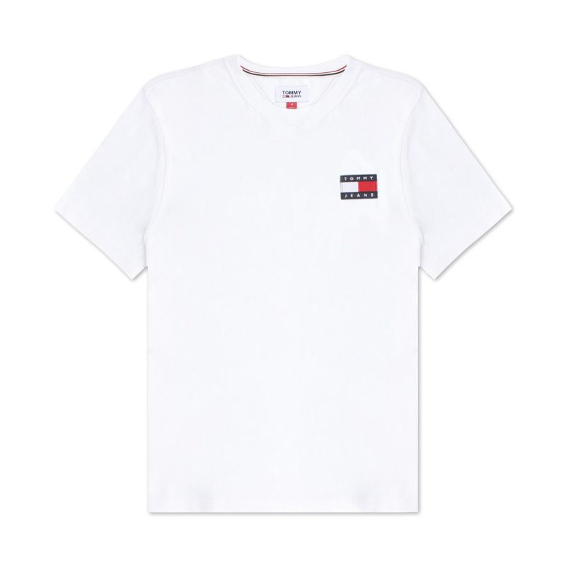 TOMMY HILFIGER/汤米男士经典时尚左胸logo短袖T恤纯棉夏上衣汗衫 - 图3