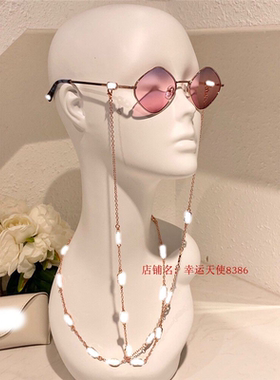 2021款欧美奢华方框小巧链条太阳眼欧洲站女网红小红书前卫潮墨镜