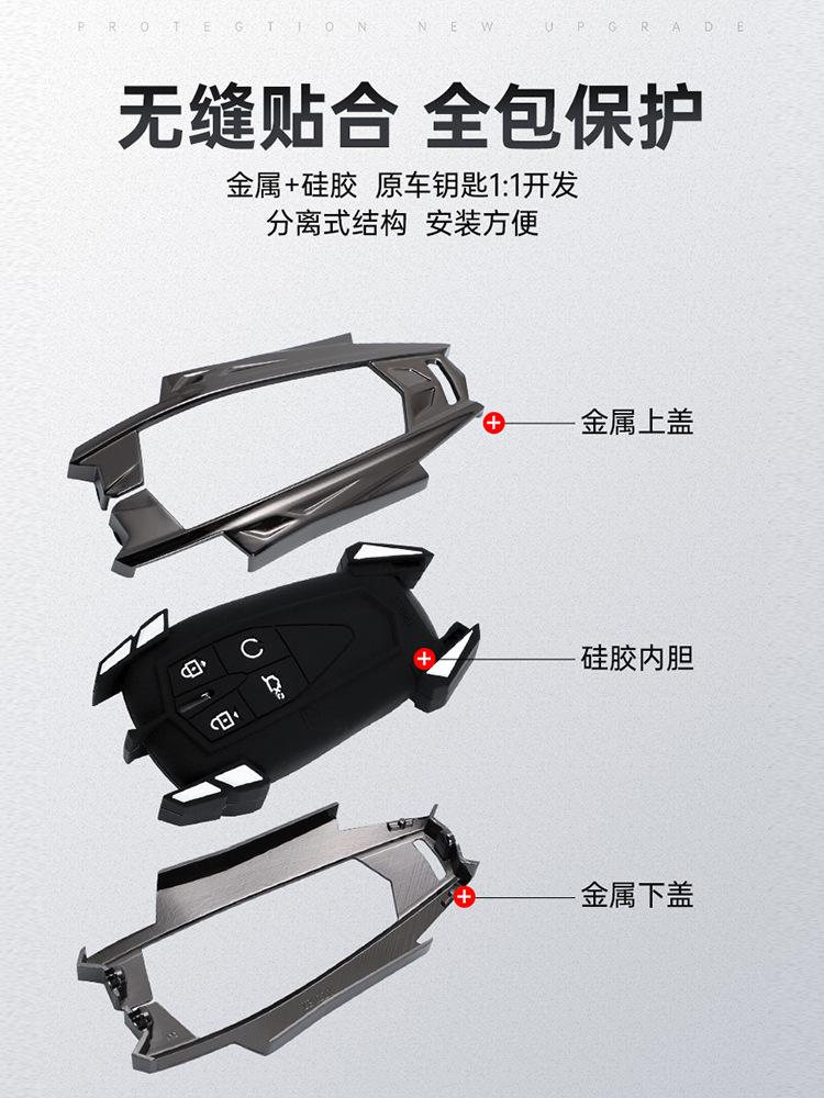 适用于适用长安UNIV钥匙包套2022款cs75plus扣cs55二代欧尚z6壳un - 图0