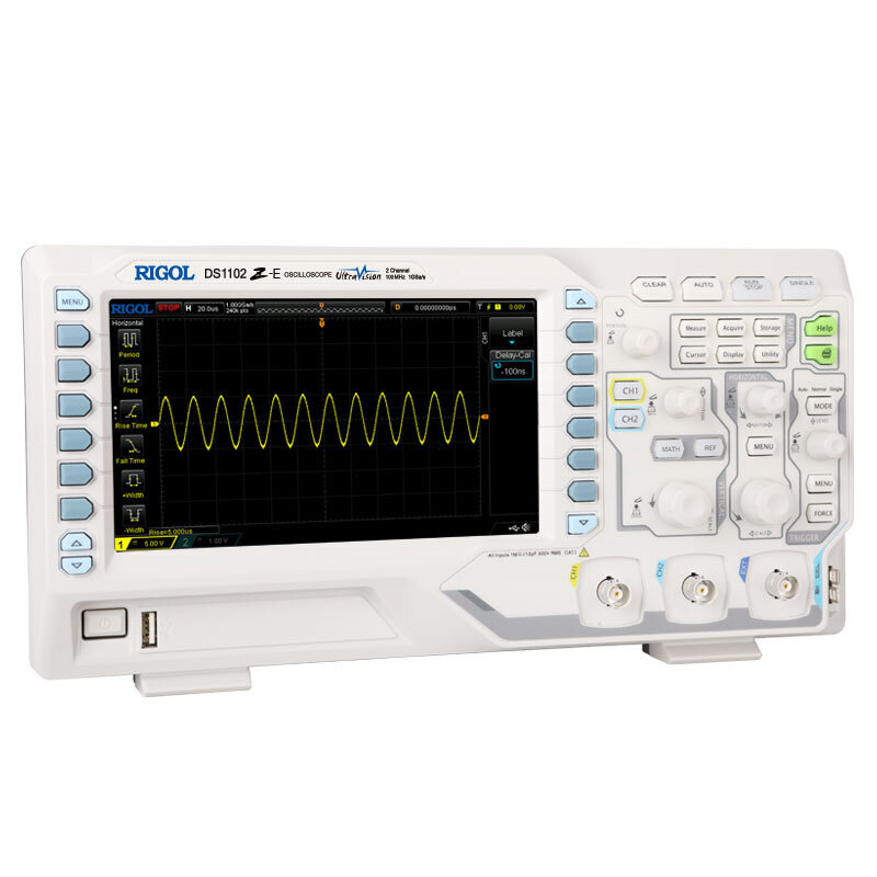 RIGOL普源双通道数字示波器DS1202Z-E双通道100M示波器1G采样率 - 图0