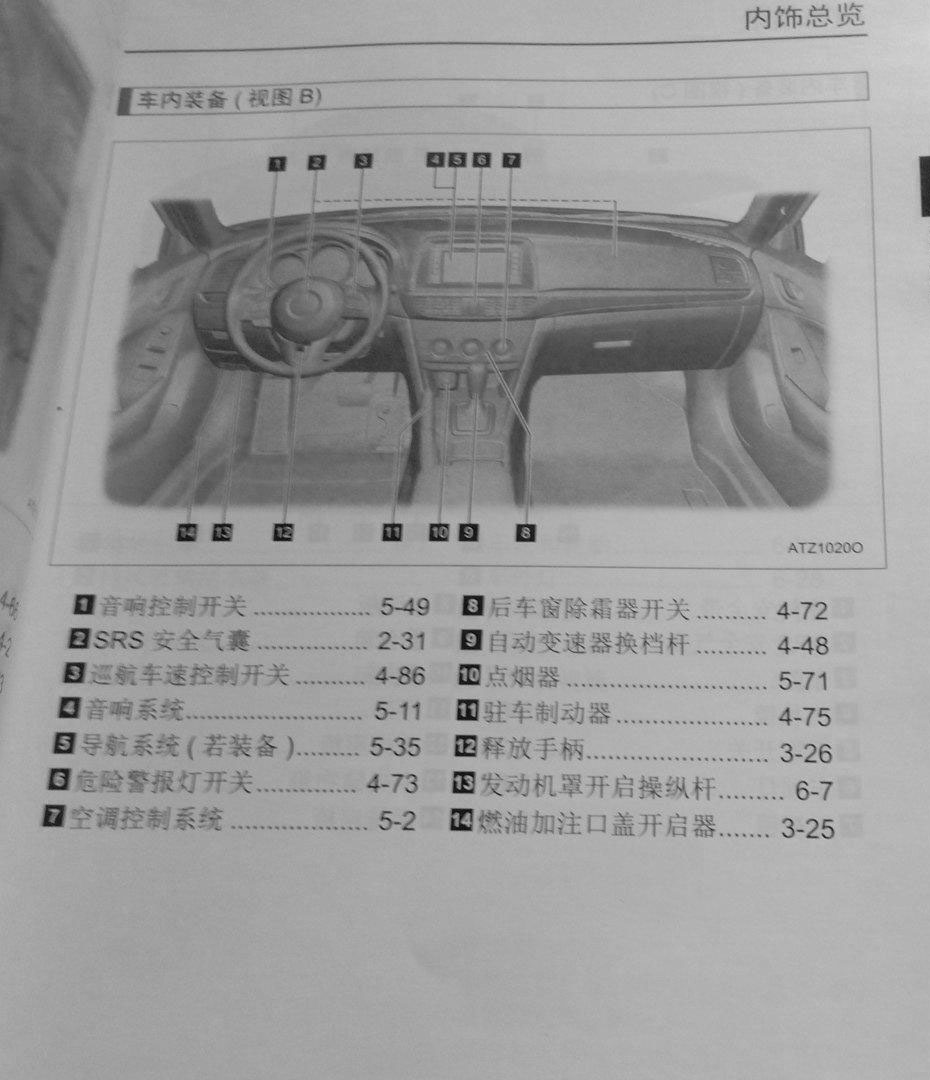 14 15款16 17款18款19 20款马自达阿特兹用户手册使用中文说明书-图0