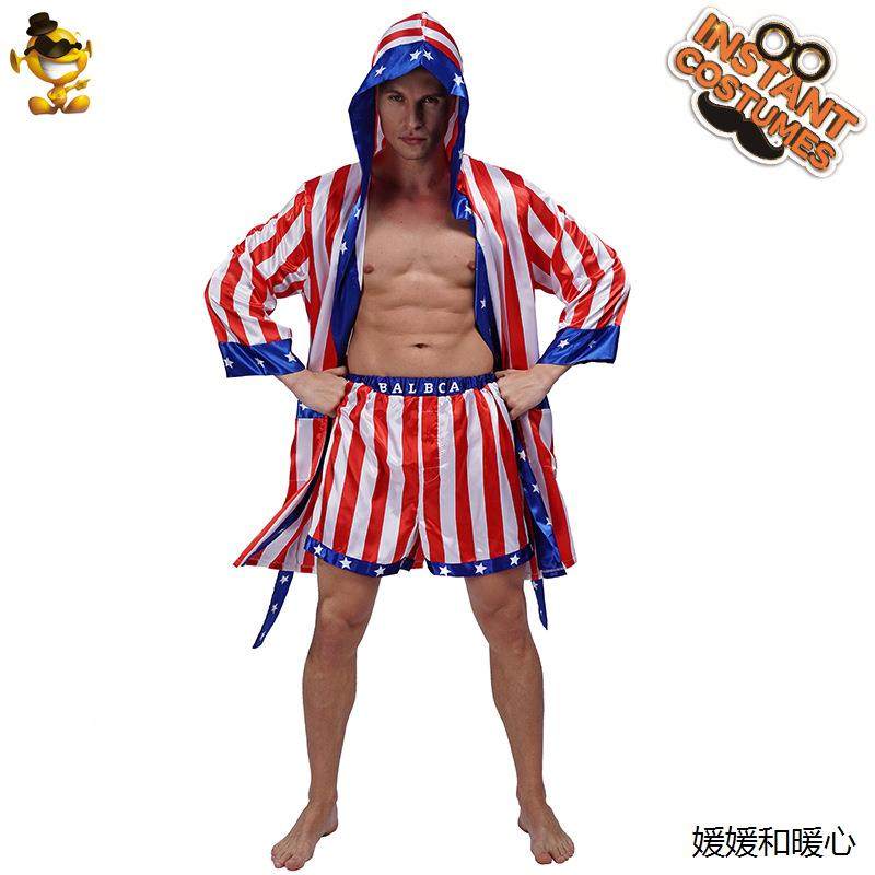 万圣节成人男款拳击手角色扮演舞台服装 大男拳王派对演出服装,淘宝优惠券,粉丝福利购,淘宝优惠卷