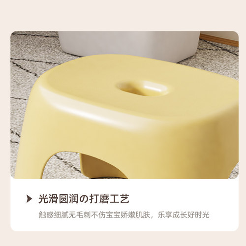 加厚塑料小凳子家用客厅小型可叠放茶几板凳网红洗澡浴室换鞋矮凳 - 图2