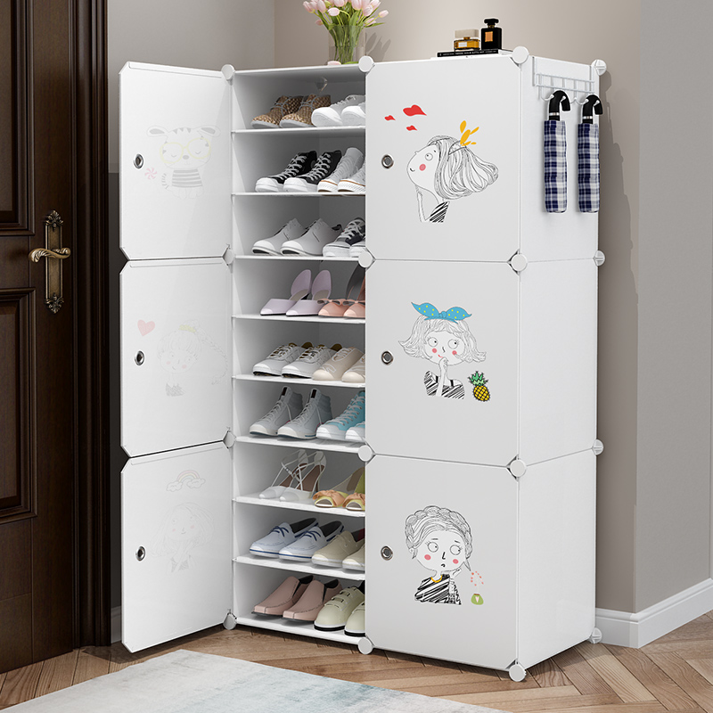 简易家用门口室内好看收纳鞋架子 守望者鞋架