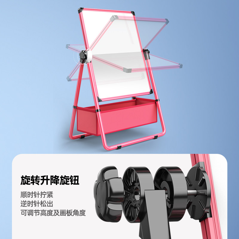 儿童画画板小黑板家用支架式磁性无尘白板幼画架可擦宝宝写字涂鸦