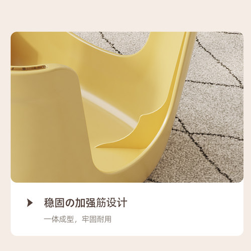 加厚塑料小凳子家用客厅小型可叠放茶几板凳网红洗澡浴室换鞋矮凳 - 图3