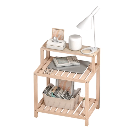 Простая сплошная деревянная полка спальня спальня кровати прикроватная кровати на полке, хранение деревянная перегородка рама перегородка