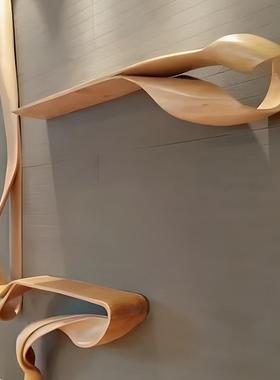 大型落地木制落地雕塑摆件